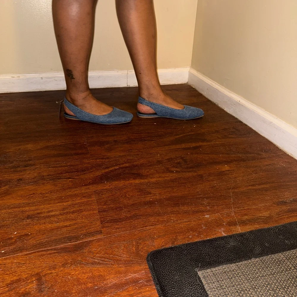 SARTO By Franco Sarto Blue Flats Suede Slip-On - Picture 3 of 8